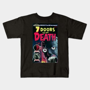 7 Doors of Death VHS box cover v1 Kids T-Shirt